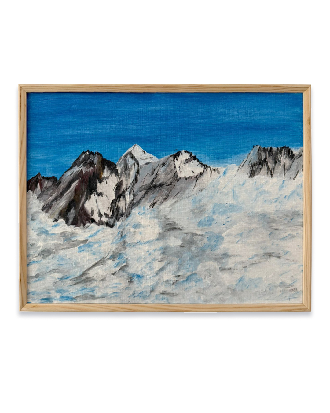 Blüemlisalp hinter Schnee